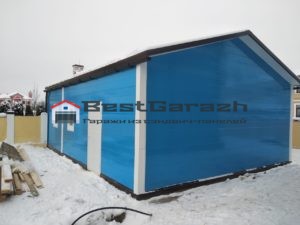 Гараж из сэндвич-панелей 7х9 под Павловском