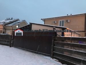 Гараж из сэндвич-панелей и навес в Касимово