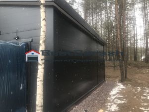 Гараж из сэндвич-панелей под ключ с фундаментом СПБ ЛО Рощино по низким ценам