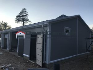 Гараж из сэндвич-панелей в Санкт-Петербурге и Ленинградской области под ключ с фундаментом СПБ ЛО Ломоносов