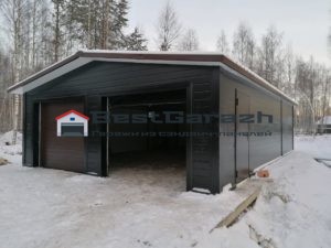 Гараж из сэндвич-панелей в Санкт-Петербурге и Ленинградской области под ключ в СПБ ЛО Карелия