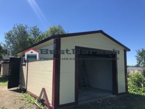 Гараж из сэндвич-панелей в Ленинградской области цена под ключ с. Шум
