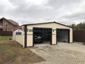 Гараж из сэндвич-панелей в СПБ под ключ Сертолово фундамент плита