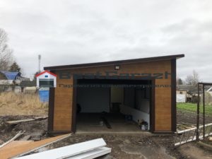 Быстровозводимый гараж и хозблок из сэндвич-панелей в Санкт-Петербурге и Ленинградской области под ключ с фундаментом Ульяновка