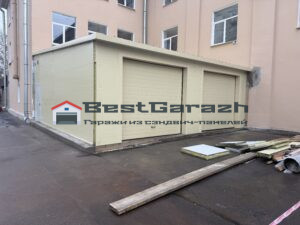 Гараж склад ангар из сэндвич-панелей СПБ